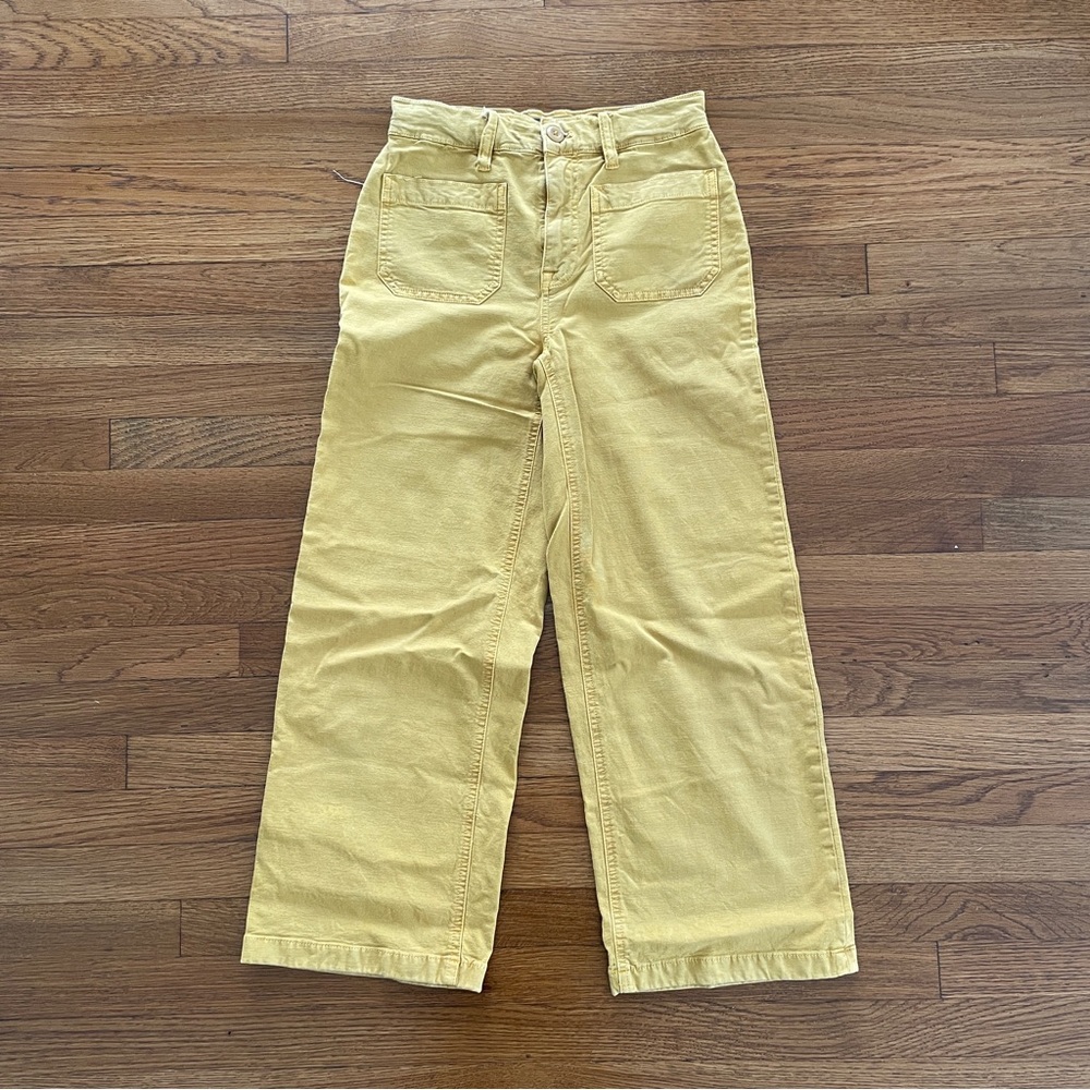 J. Crew Point Sur Wide Leg Cropped Pants